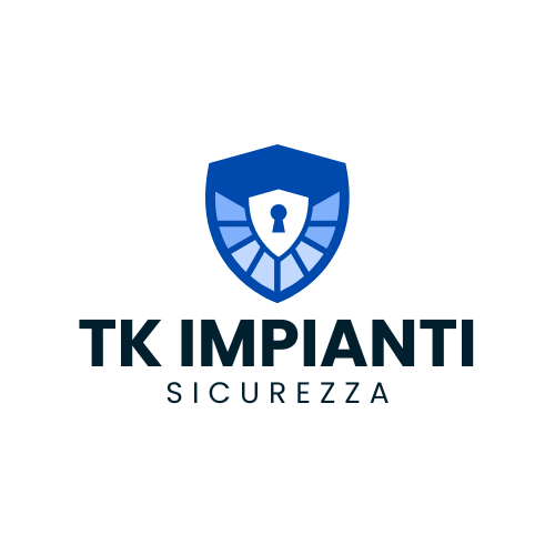 Blue Minimalist Shield Key Logo Design (1)